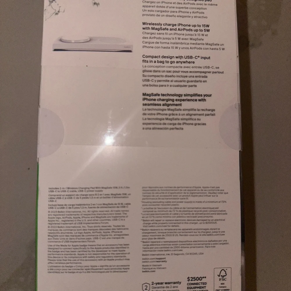 Belkin Wireless Charging Pad with MagSafe - White